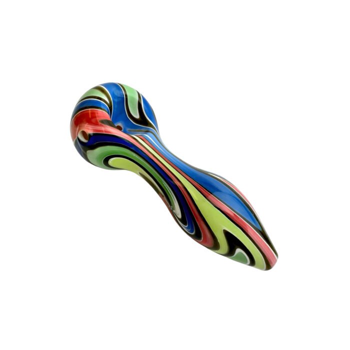 5 Swirling Wig Wag Spoon Glass Hand Pipe